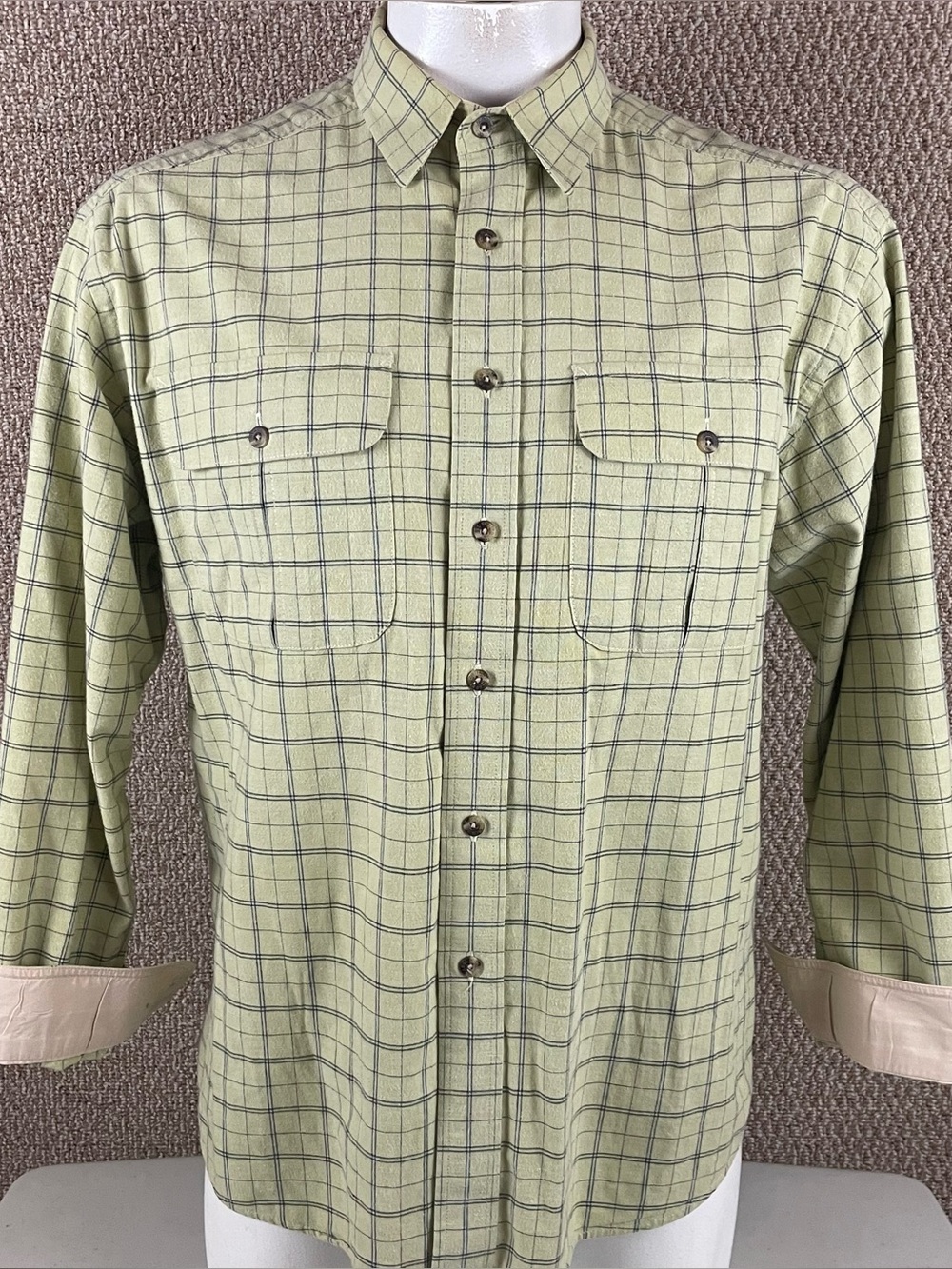 C.C. Filson Alaskan Guide Shirt Men’s Large Button Up Flannel Plaid E149